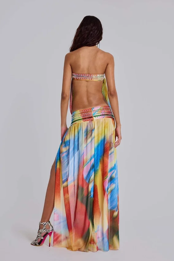 Sukienka maxi Livia z paskiem bandeau
