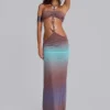Sukienka maxi Marilis w stylu ombre