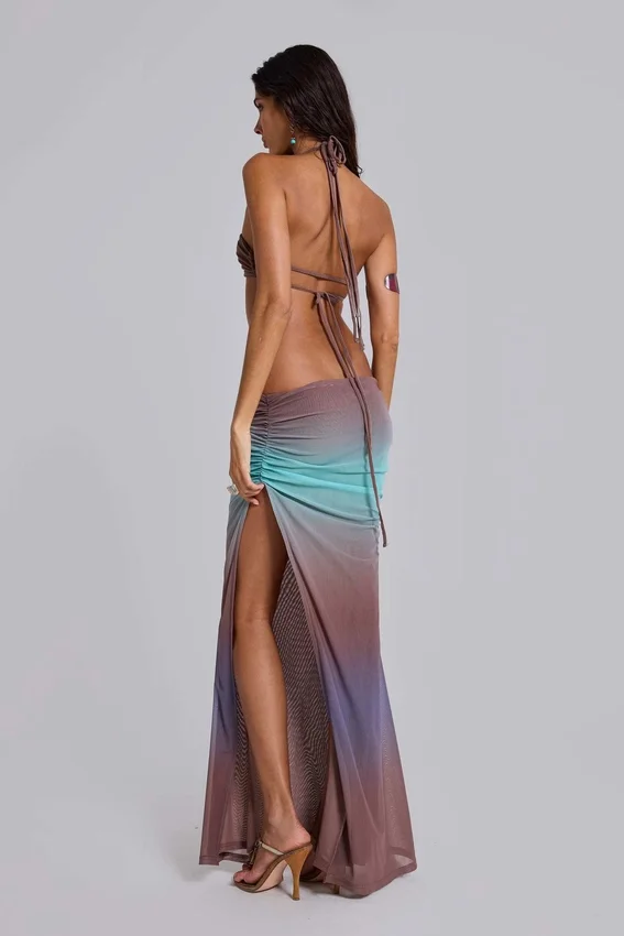 Sukienka maxi Marilis w stylu ombre