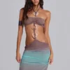 Sukienka maxi Marilis w stylu ombre