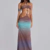 Sukienka maxi Marilis w stylu ombre
