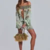 Sukienka mini „Breccia” z ozdobami