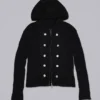 Sweter z kapturem w stylu militarnym