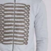 Szara bluzka z kapturem „Monster Hoodie” z melanżu