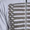 Szara bluzka z kapturem „Monster Hoodie” z melanżu