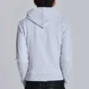 Szara bluzka z kapturem „Monster Hoodie” z melanżu