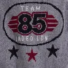 Szara dzianinowa kurtka bomberka Team 85