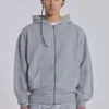 Szara, melanżowa Monster Hoodie w stylu oversize
