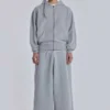 Szara, melanżowa Monster Hoodie w stylu oversize