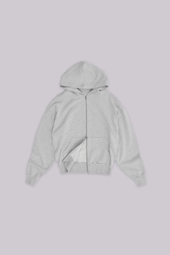 Szara, melanżowa Monster Hoodie w stylu oversize