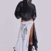Szara sportowa Monster Hoodie w luźnym kroju