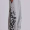 Szare, luźne spodnie dresowe Blade