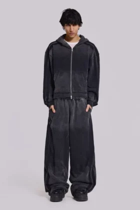 Szare, luźne spodnie dresowe „Monster Joggers” w stylu sportowym