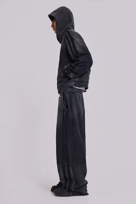 Szare, luźne spodnie dresowe „Monster Joggers” w stylu sportowym