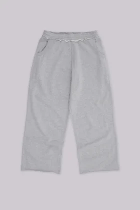 Szare, melanżowe, luźne spodnie dresowe Monster Joggers