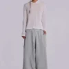 Szare, melanżowe, luźne spodnie dresowe Monster Joggers