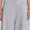 Szare, melanżowe, luźne spodnie dresowe Monster Joggers