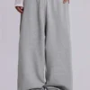 Szare, melanżowe, luźne spodnie dresowe Monster Joggers