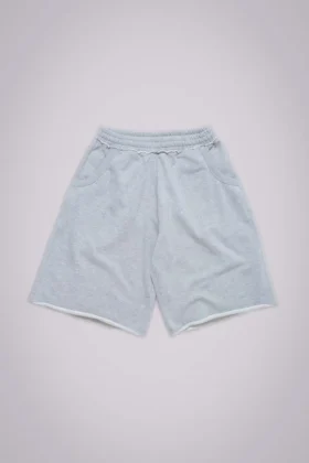 Szare, melanżowe, luźne szorty dresowe Monster Joggers
