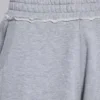 Szare, melanżowe spodnie dresowe typu Monster Joggers z gotyckim nadrukiem „Monster”