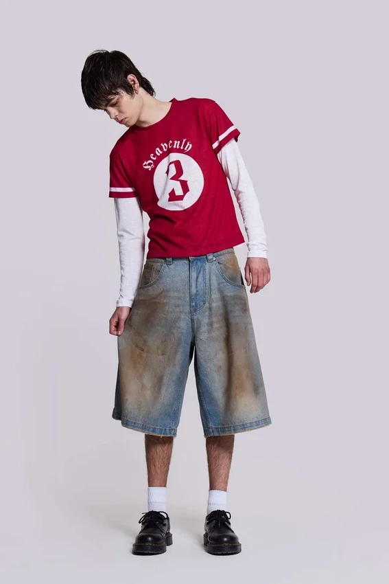 Szorty jeansowe Colossus w wykończeniu Mud Wash