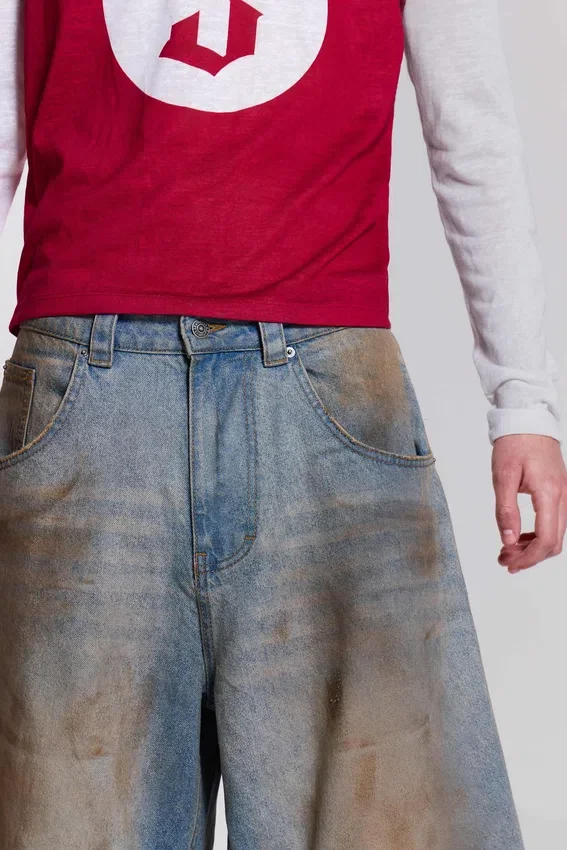 Szorty jeansowe Colossus w wykończeniu Mud Wash