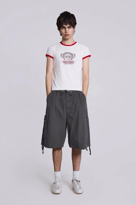 Szorty Parachute Cargo „Vintage Grey”
