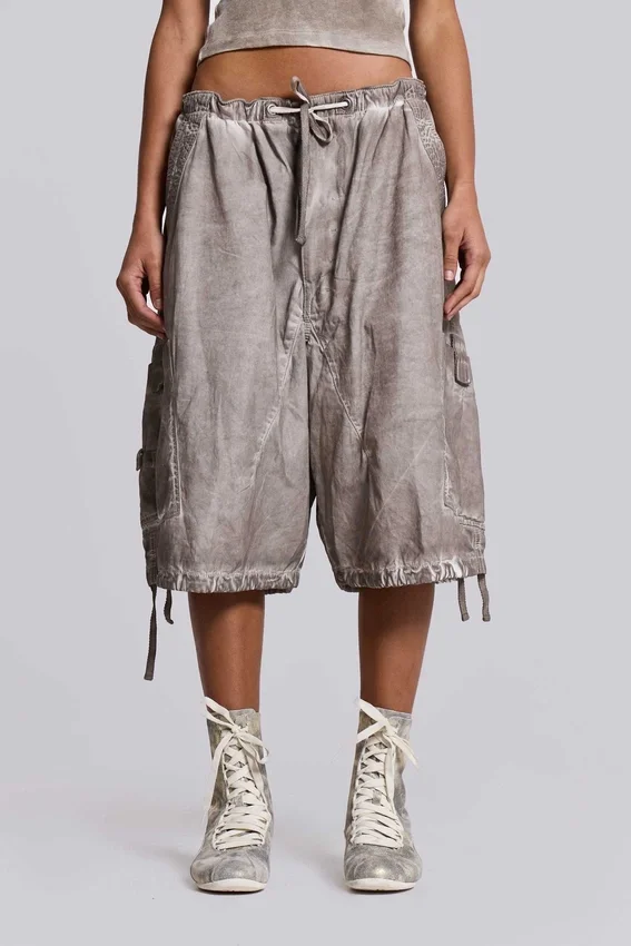 Szorty Parachute w stylu „Stone Oil Wash”