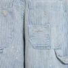 Szorty typu „carpenter” w prążki z podwójnymi kolanami