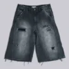 Szorty typu „carpenter” w stylu skate z efektem postarzenia