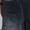 Szorty typu „carpenter” w stylu skate z efektem postarzenia