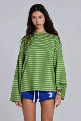 Top z długim rękawem Klyne Stripe
