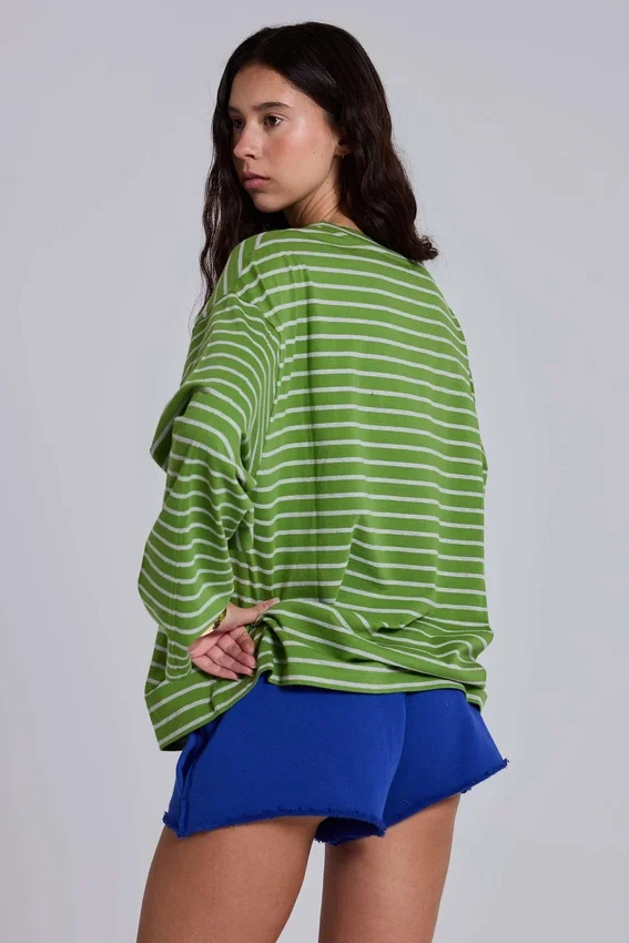 Top z długim rękawem Klyne Stripe