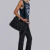 Torba satchel z powlekanego dżinsu „Drummer”