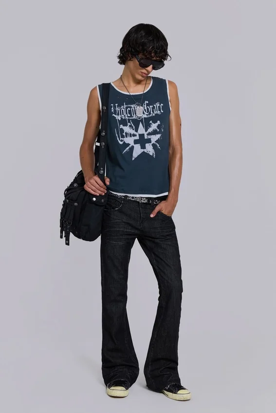 Torba satchel z powlekanego dżinsu „Drummer”