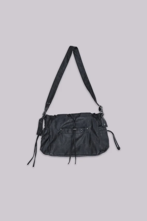 Torba typu satchel z imitacji skóry